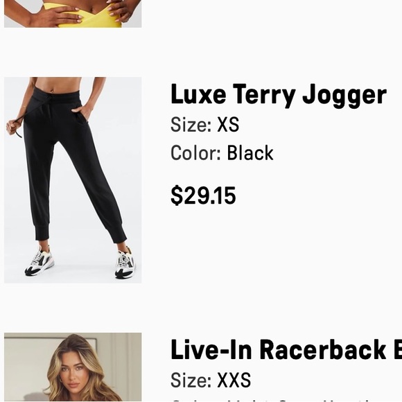 Fabletics Lux Terry Jogger Size XS - Picture 12 of 12